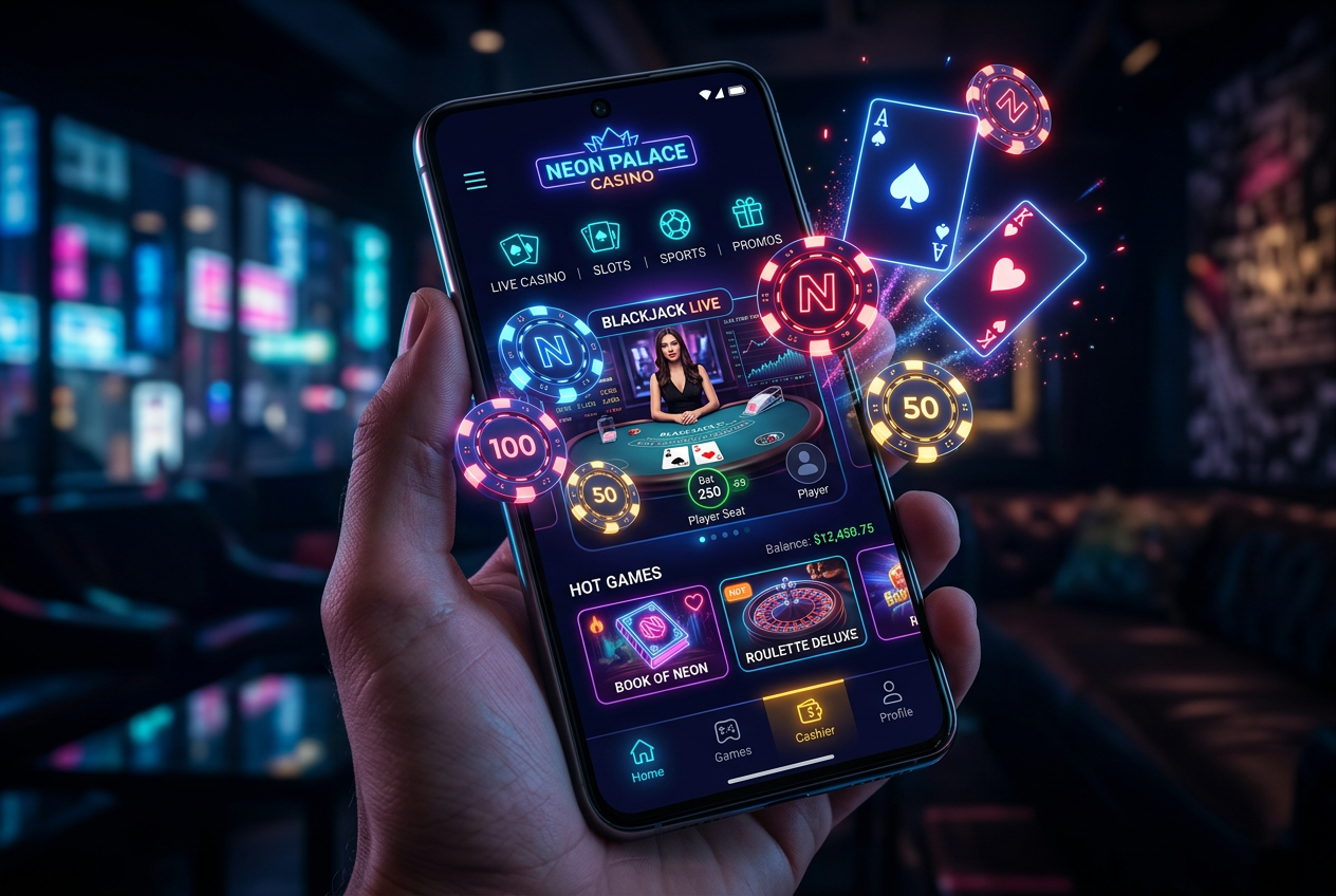 Mobilní rozhraní moderního online kasina v roce 2026
